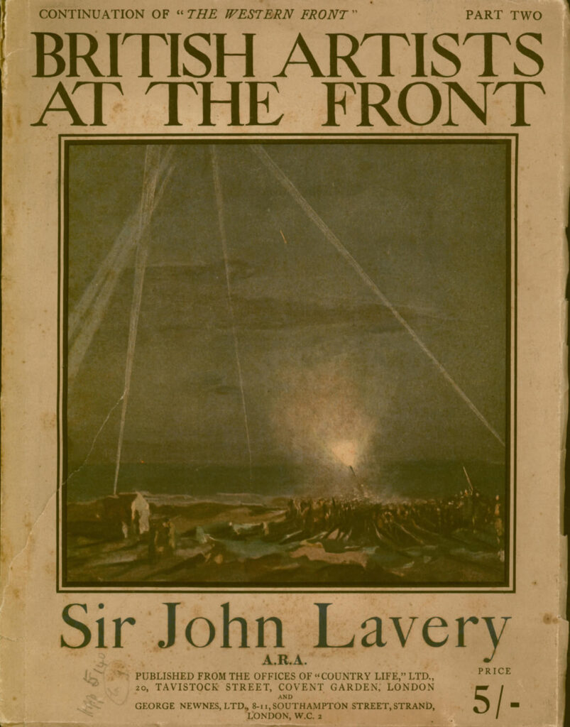 English School - Cover of one of the publications from Country Life's series 'British Artists at the Front'
