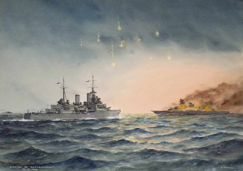 Eric Erskine Campbell Tufnell - Sinking of "Scharnhorst" 26.12.1943