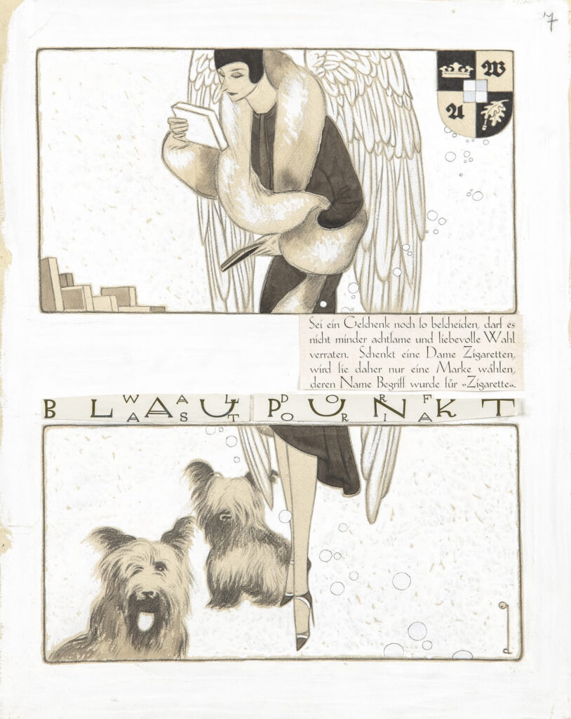 Ernst Deutsch Dryden - Design for Blaupunkt Waldorf-Astoria Cigarettes