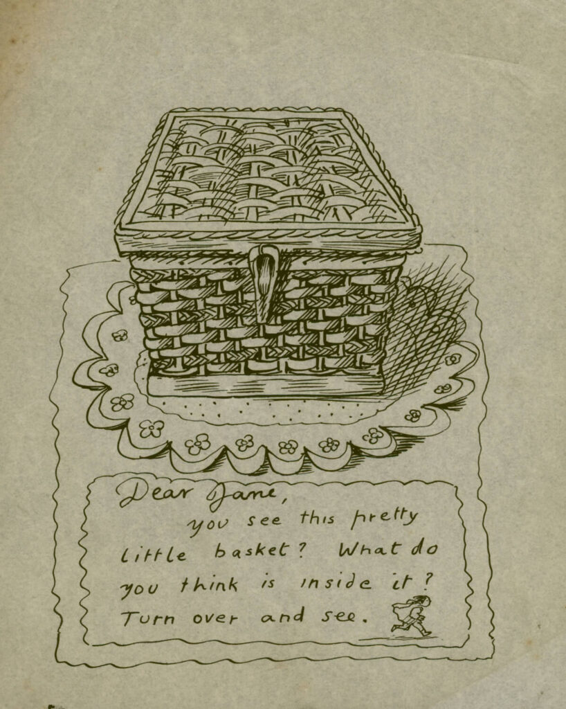 Evelyn Dunbar - First page of a letter to Jane Carrington