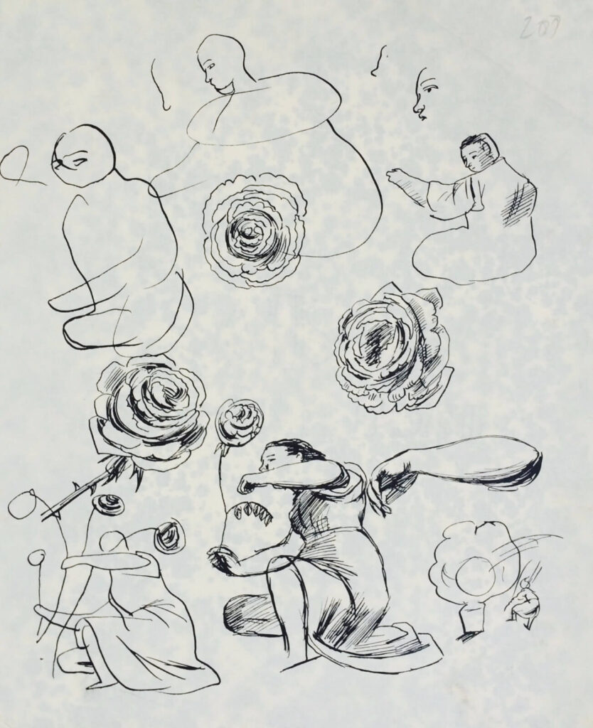 Evelyn Dunbar - Preparatory sketches for June