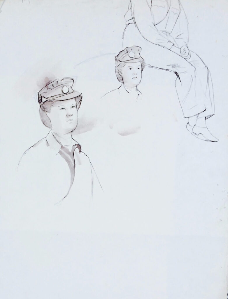 Evelyn Dunbar - Sketches of Women's Auxiliary Air Force personnel