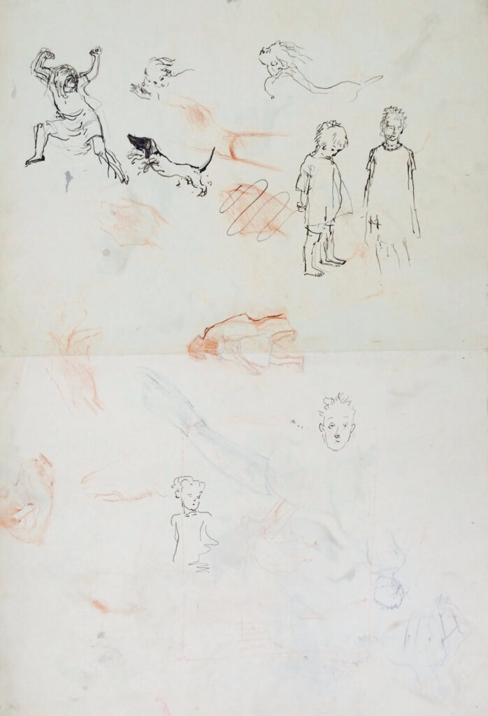 Evelyn Dunbar - Sketches of children in various poses