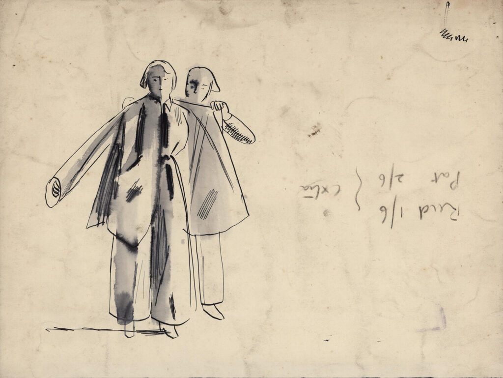 Evelyn Dunbar - Studies for Putting on Anti-Gas Protective Clothing