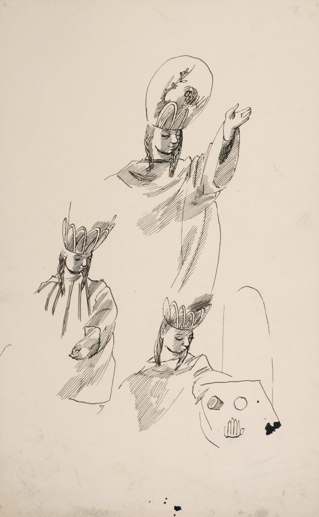 Evelyn Dunbar - Study for April