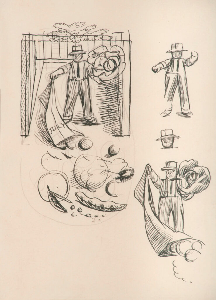 Evelyn Dunbar - Study for July