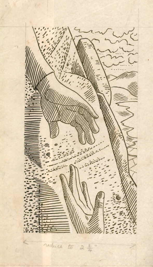 Evelyn Dunbar and Charles Mahoney - Design for a Christmas card