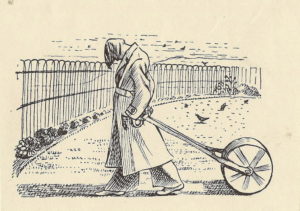 Evelyn Dunbar and Charles Mahoney - Design for page 123