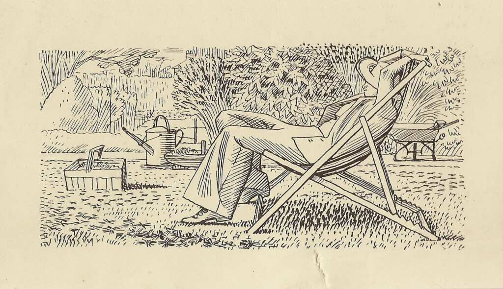 Evelyn Dunbar and Charles Mahoney - Design for page 181