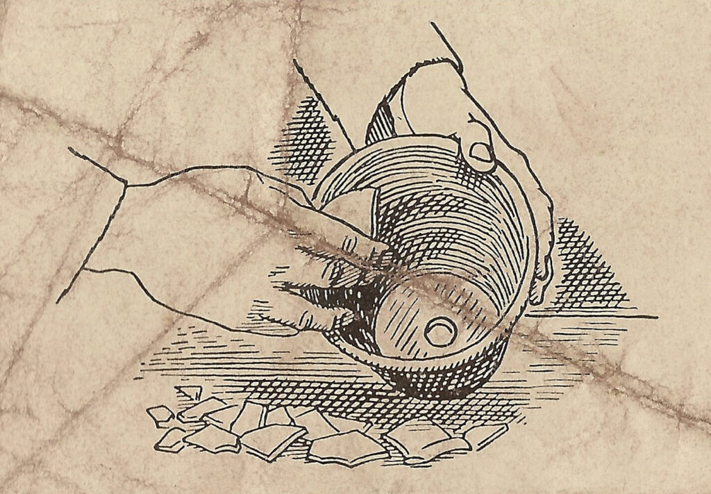 Evelyn Dunbar and Charles Mahoney - Design for page 63