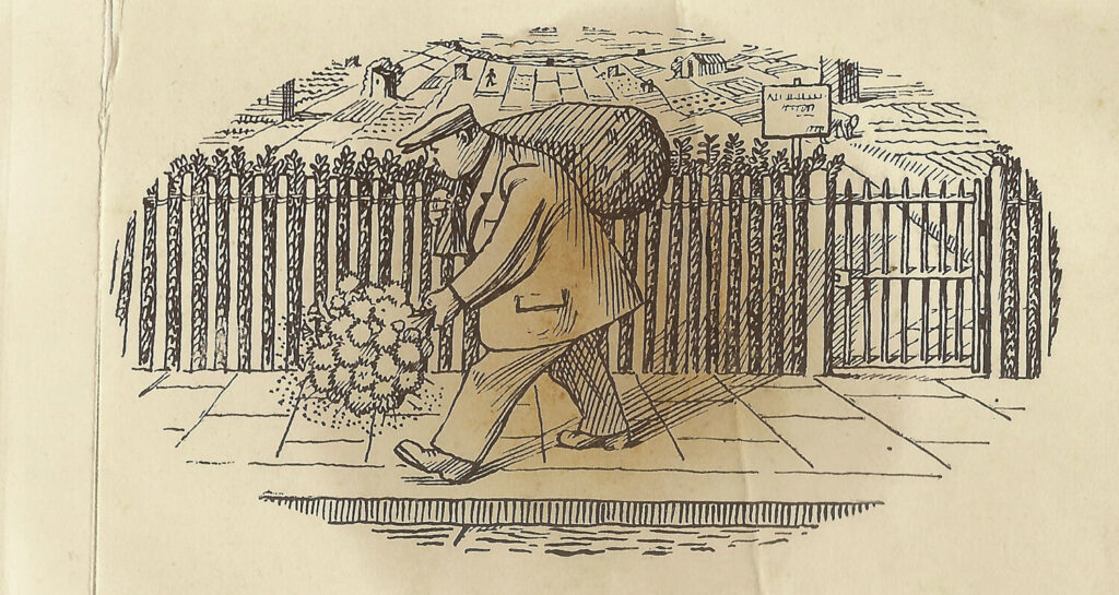 Evelyn Dunbar and Charles Mahoney - Design for page