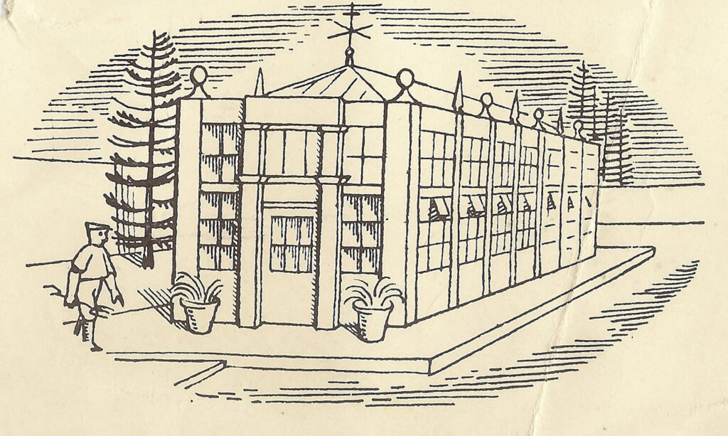 Evelyn Dunbar and Charles Mahoney - Greenhouse vignette design for Gardeners Choice