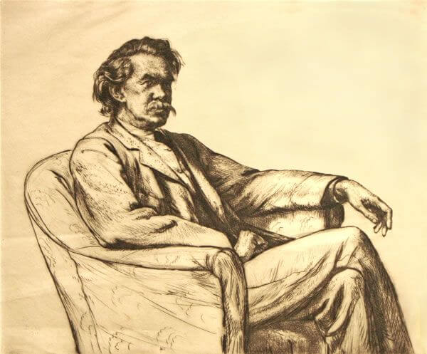 Francis Dodd - Portrait - possibly of the artist's younger brother