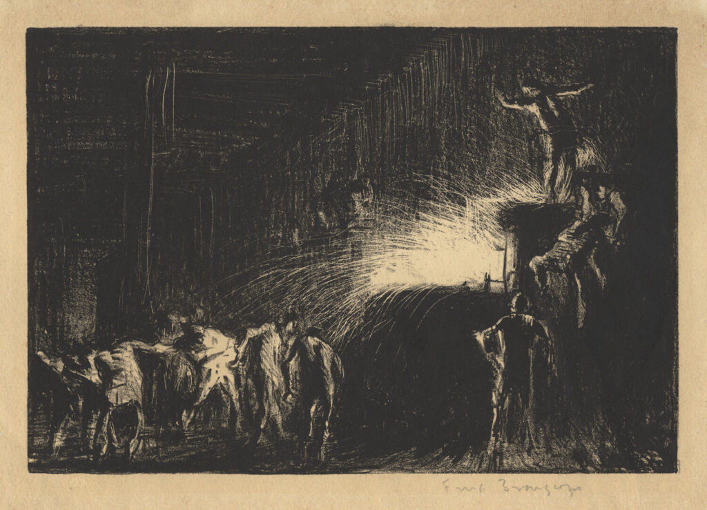 Frank Brangwyn - Blast Furnace