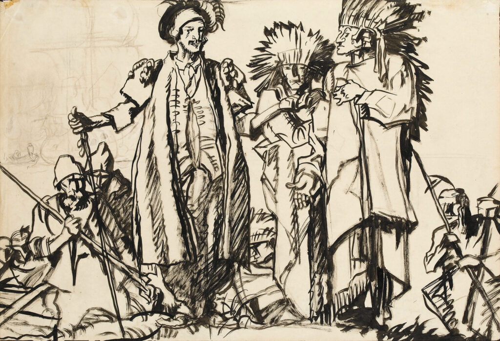 Frank Brangwyn - King of the Seas - Raleigh