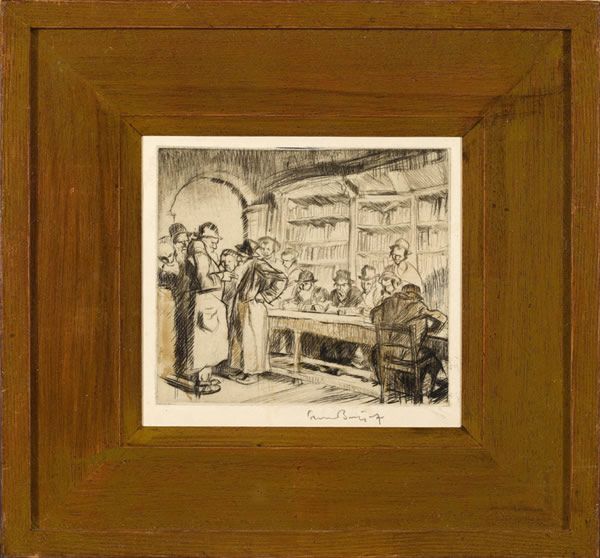 Frank Brangwyn - L'Ombre de la Croix - Synagogue Interior 1931