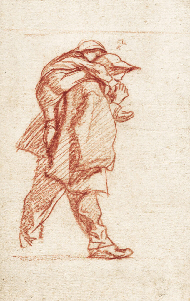 Frank Brangwyn - Man Carrying Child on His Back