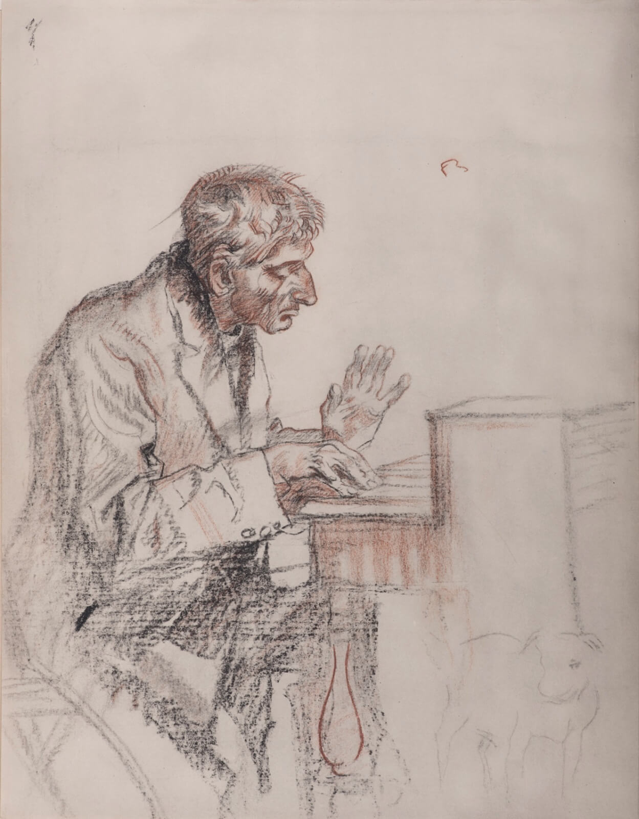 Man Playing Harmonium (study for M1109), 19121923 Modern British Art