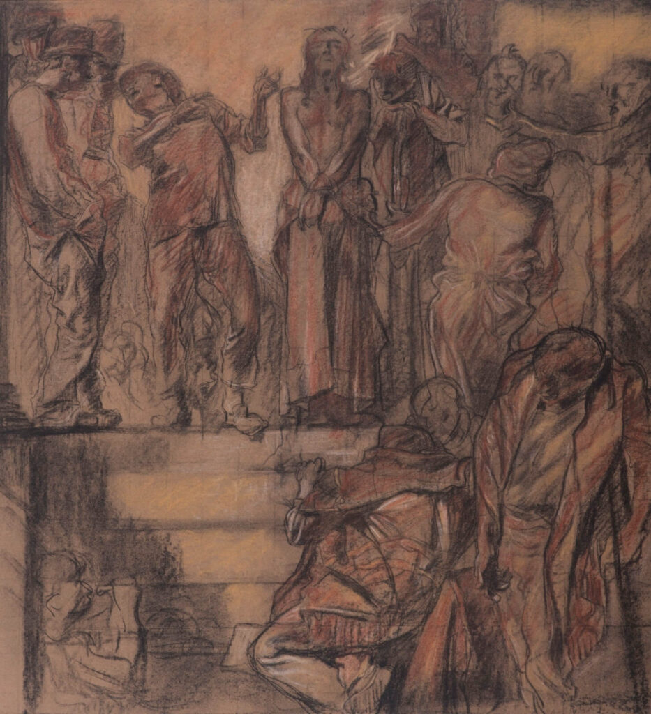 Frank Brangwyn - Mockery of Christ (study for O281)