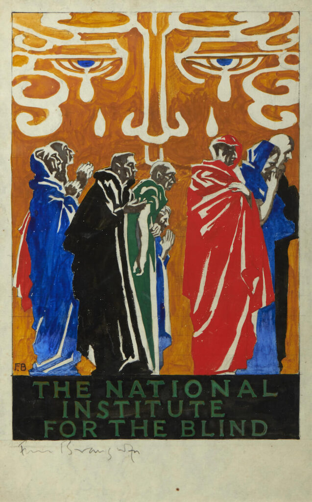 Frank Brangwyn - Study for cover "The National Institute for the Blind" (B2910)