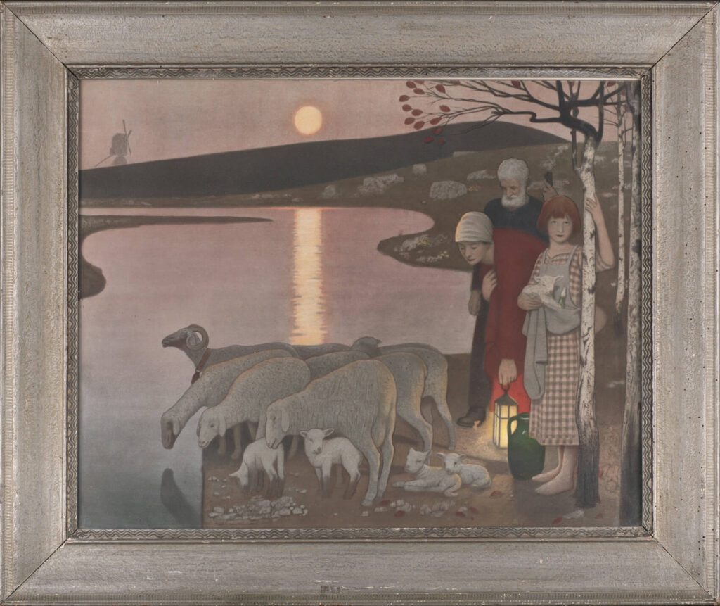 Frederick Cayley Robinson - Pastoral - A Medici Print in a Rowley Gallery frame
