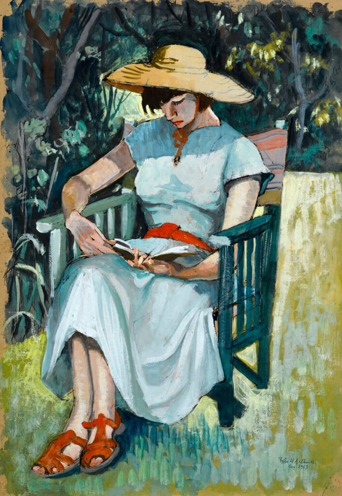 Fyffe Christie - The Artist's wife reading