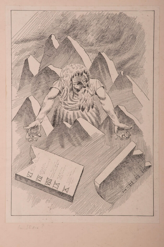 Gilbert Spencer - Moses Seeing the Golden Calf Breaks the Tables of Stone