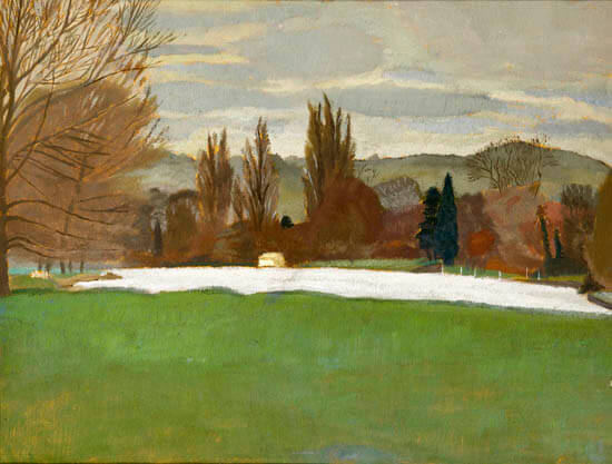 Gilbert Spencer - Winter landscape