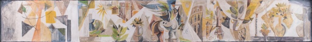 Hans Tisdall - Fresco Secco for Dining Hall in a Secondary School Kuwait