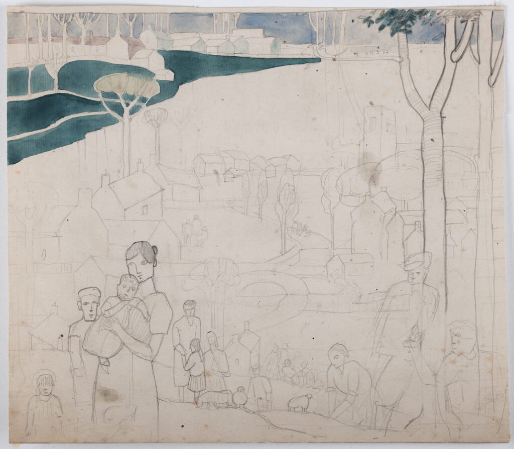 Harry Epworth Allen - Study for The Eclipse