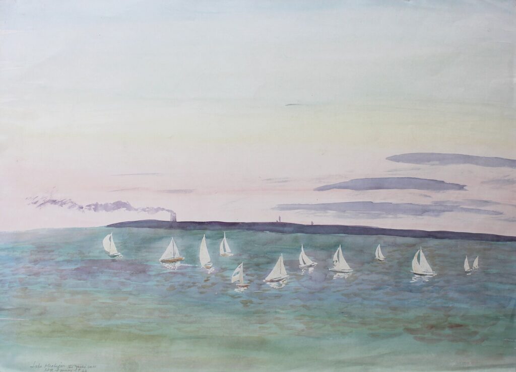 Hubert Arthur Finney - Lake Michigan Yacht Race N¬∞2