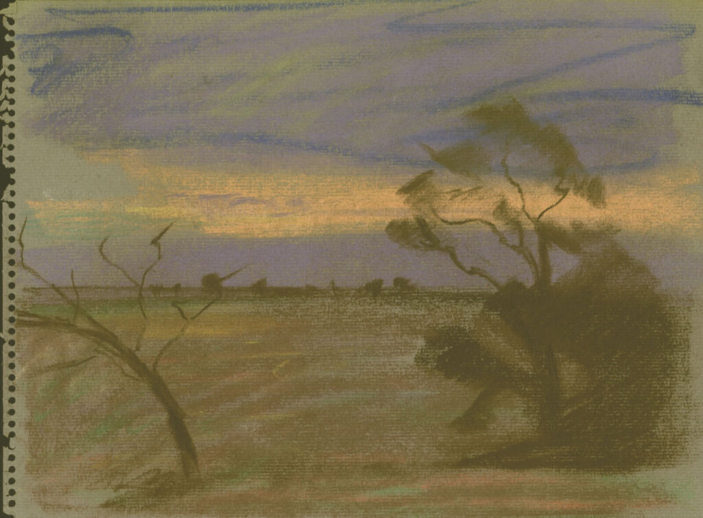Hubert Arthur Finney - Landscape at Dusk