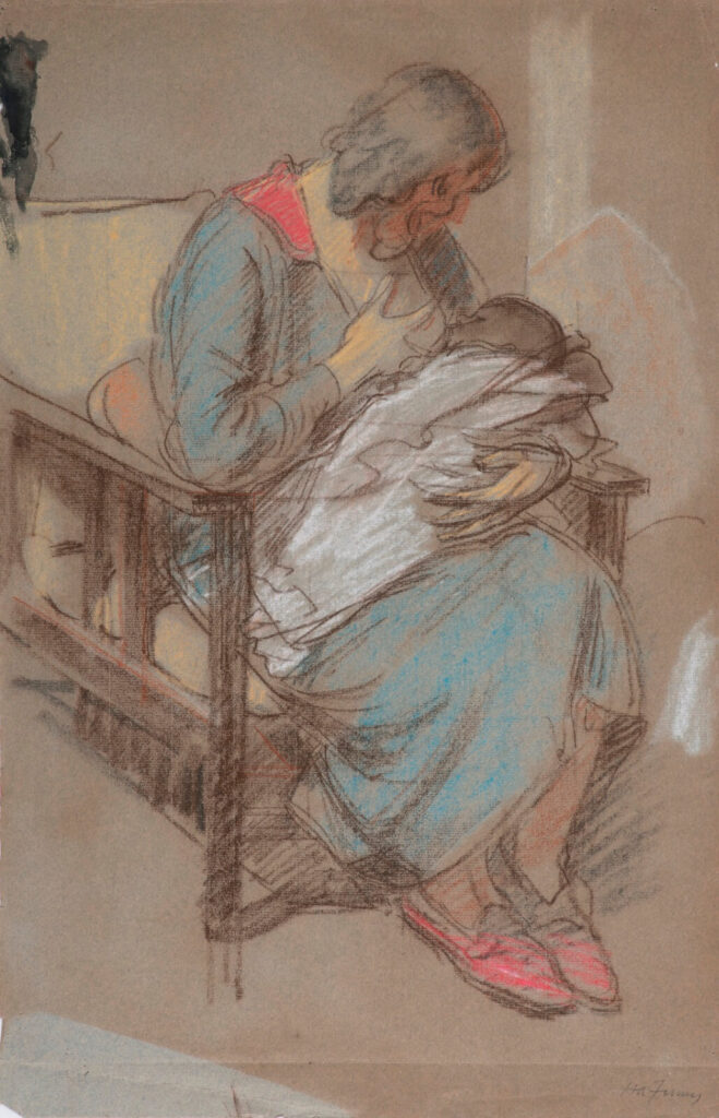 Hubert Arthur Finney - Study for Mother and Child (Tullie House Museum and Art Gallery)