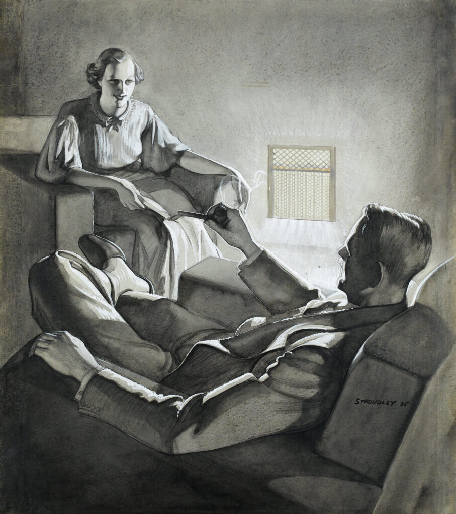 James Stroudley - Man smoking a pipe