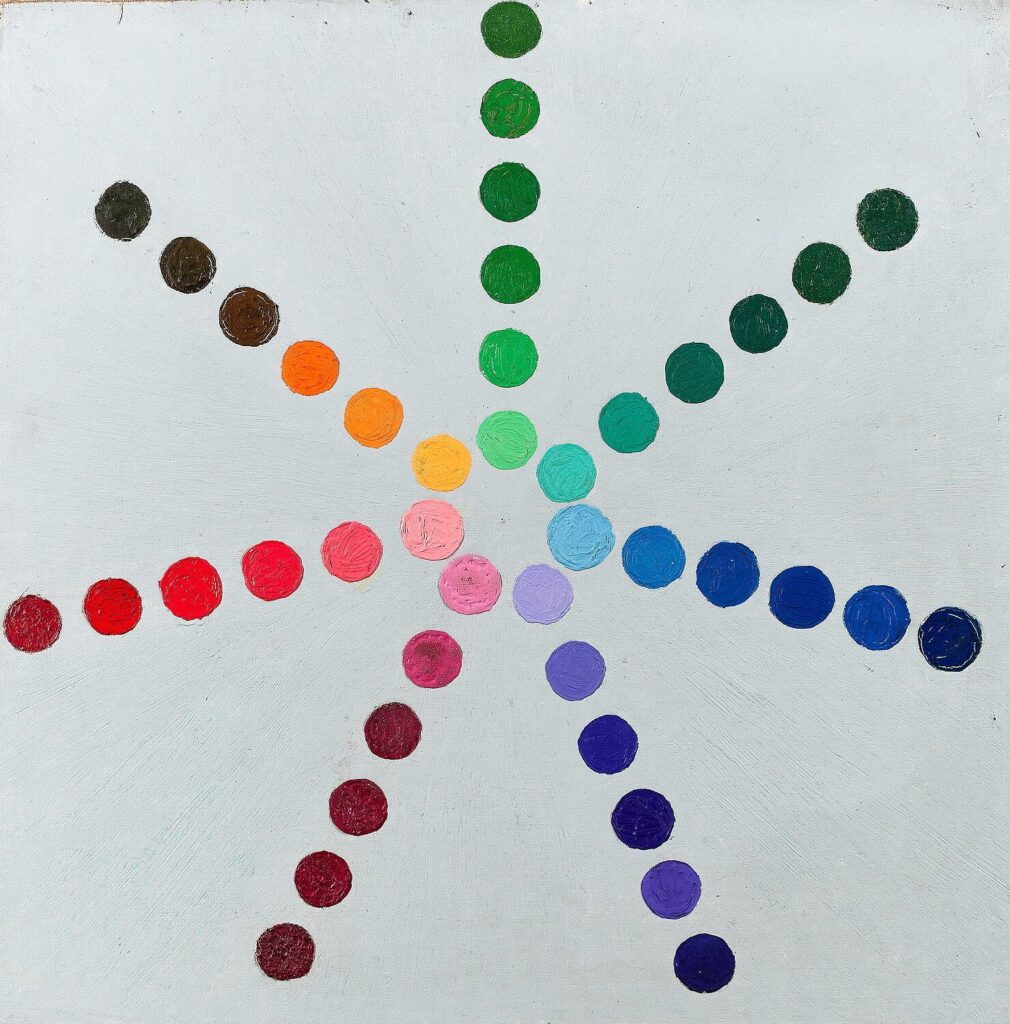 James Wood - Multi coloured dots