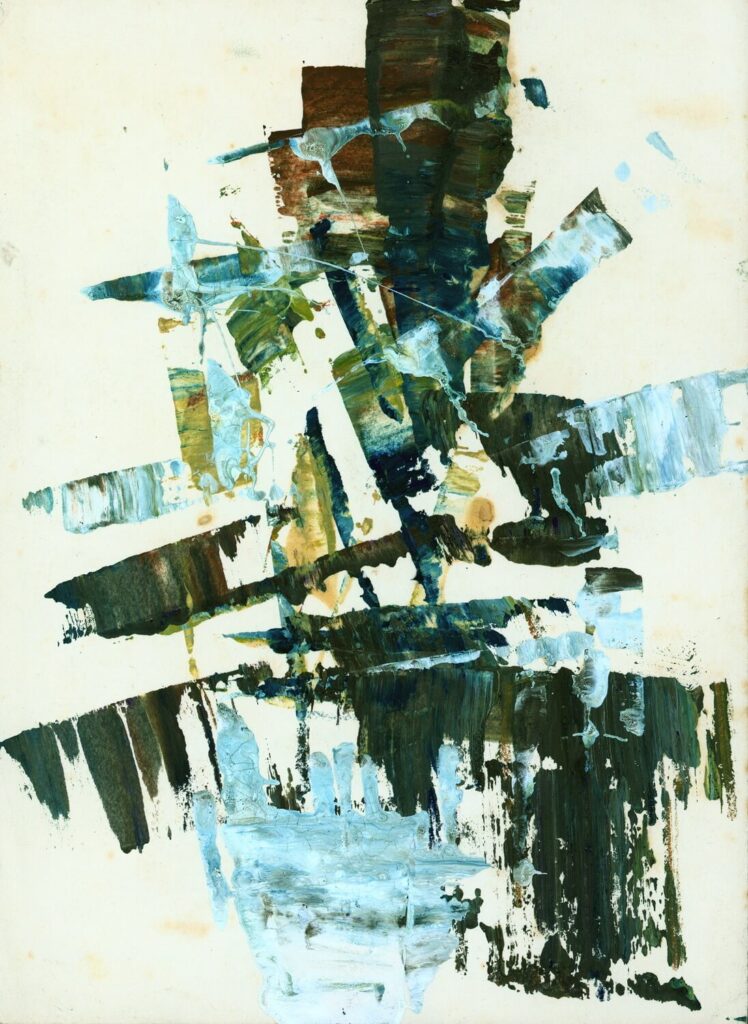 John Cecil Stephenson - Abstract in dark and light blue