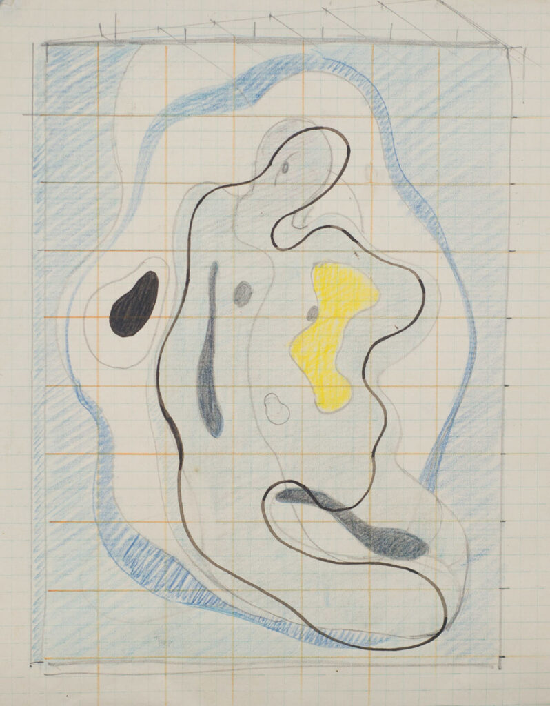 John Cecil Stephenson - Blue and yellow Figure circa 1946