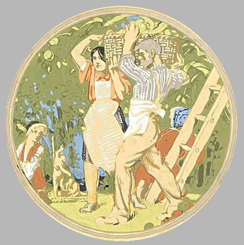 John Edgar Platt - Apple Gatherers