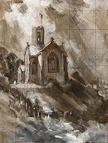 John Edgar Platt - View of Stody Church