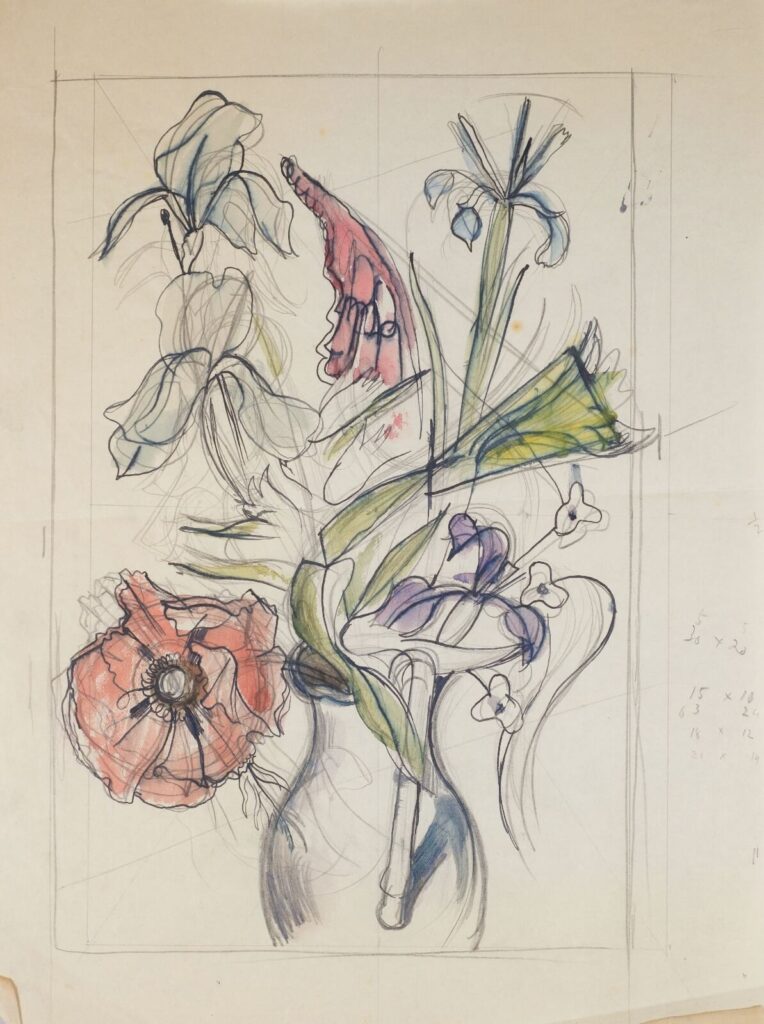 John Nash - Studies of a poppy