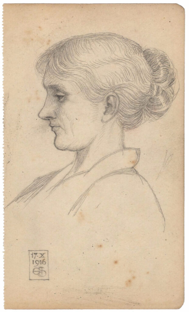 Joseph Southall - Bessie in profile