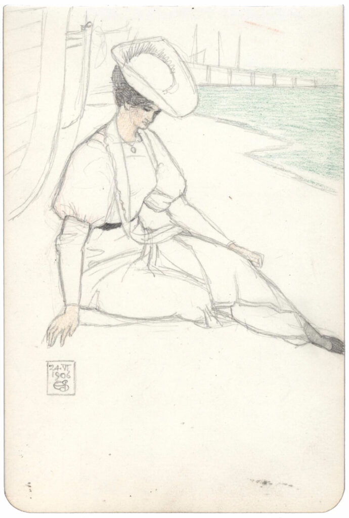 Joseph Southall - On the Beach