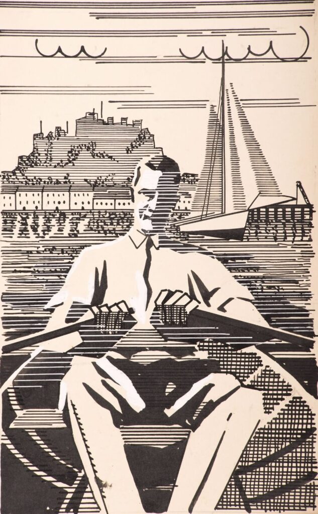 Karl Hagedorn - Design: A Self-portrait Rowing