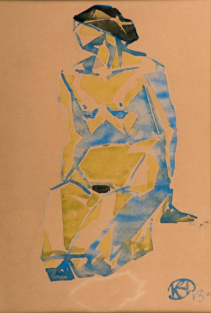 Karl Hagedorn - Kneeling Nude