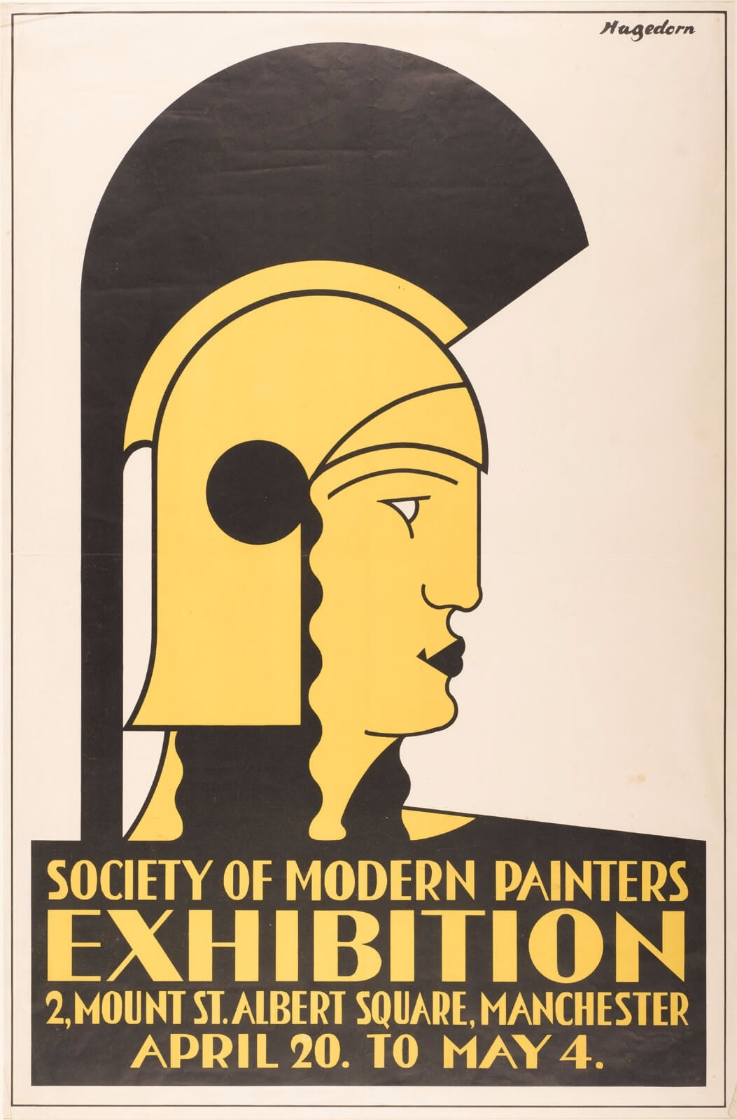 Poster Society of Modern Painters Exhibition Modern British Art Gallery