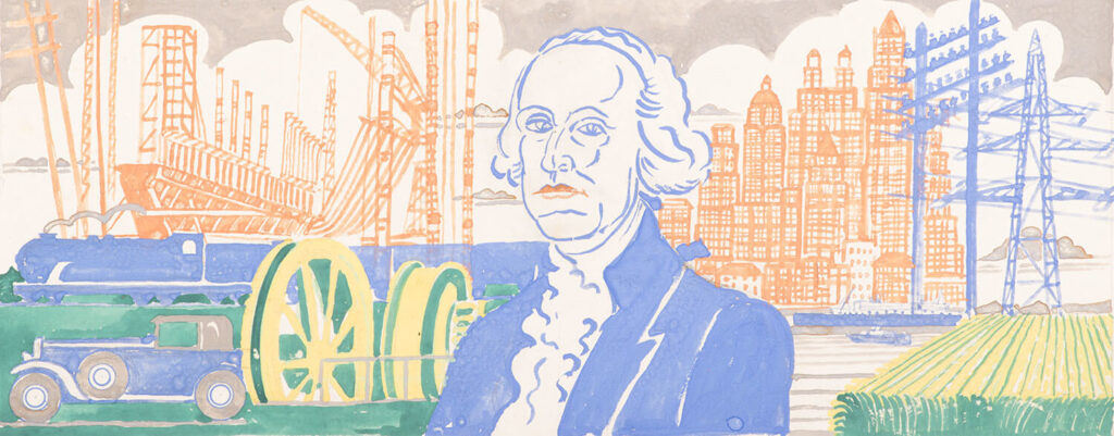 Karl Hagedorn - Study for 'America'