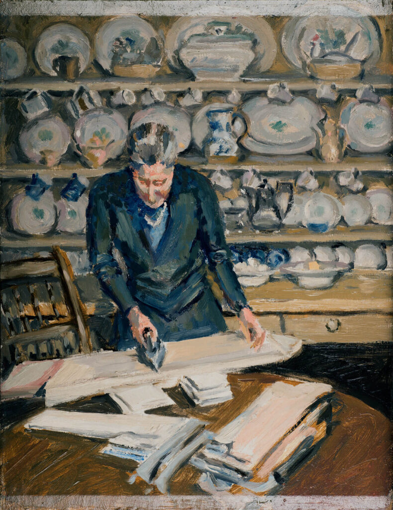 Karl Hagedorn - Woman ironing