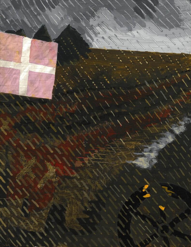 Kenneth Rowntree - Falling Rain with Raised Flag