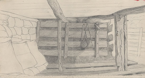 Lt Richard Barrett Talbot Kelly - Forward Observation Dugout