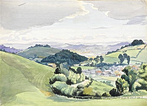 Marjorie Hayes - View of Severn Valley from Great Dean above Little Dean